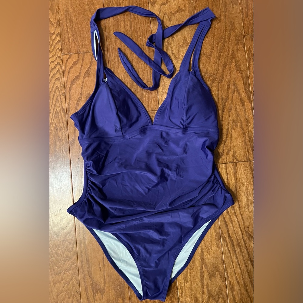 Cupshe women’s one piece, XL, purple, New